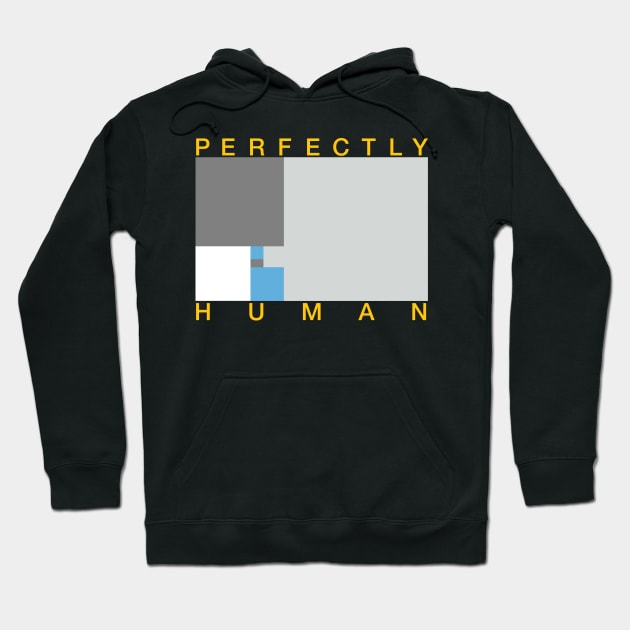 Perfectly Human - Demiboy Pride Flag Hoodie by OutPsyder